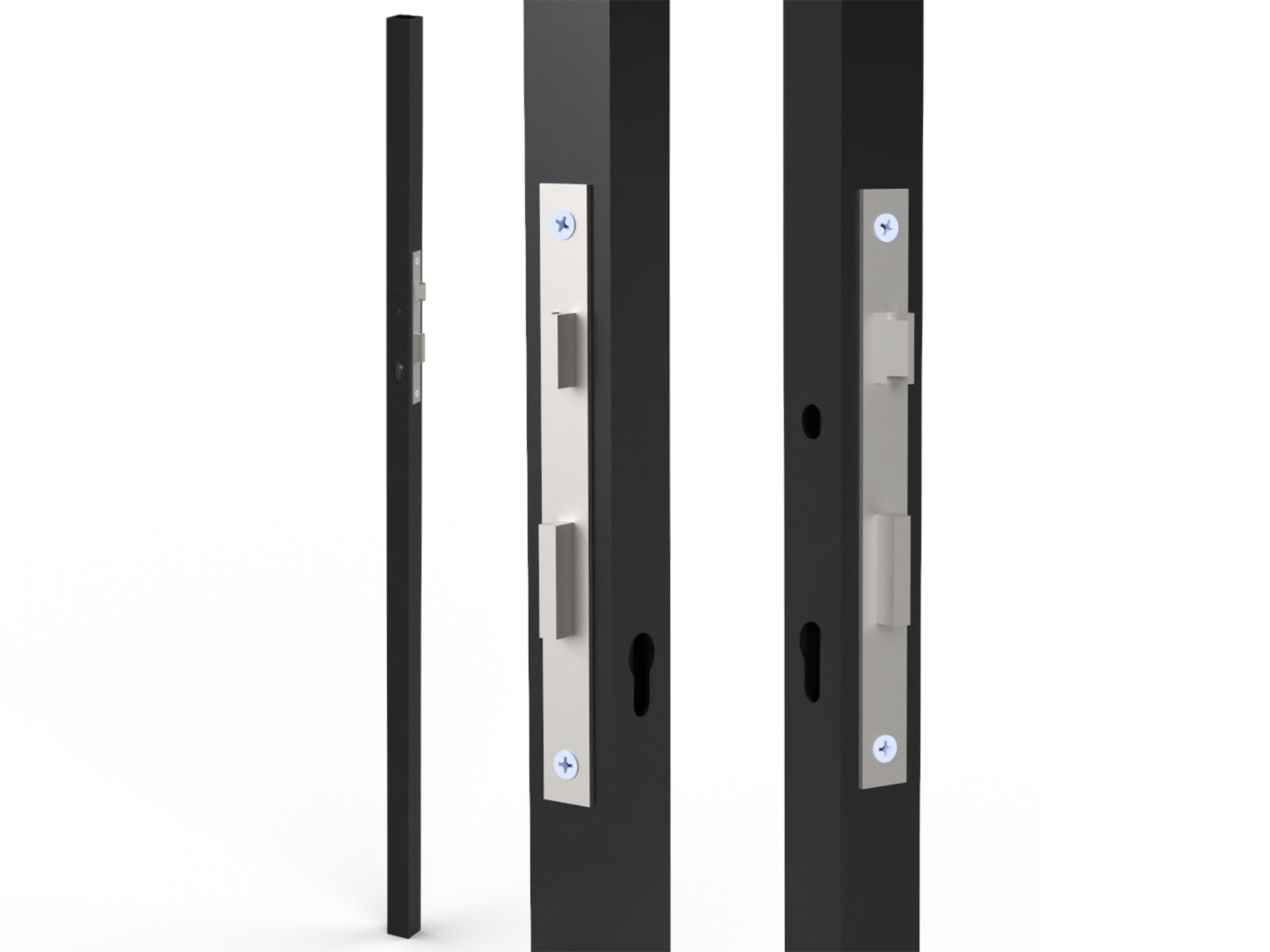 Profil 40x40x2mm H-1500mm se zámkem ZM90/40H, levý