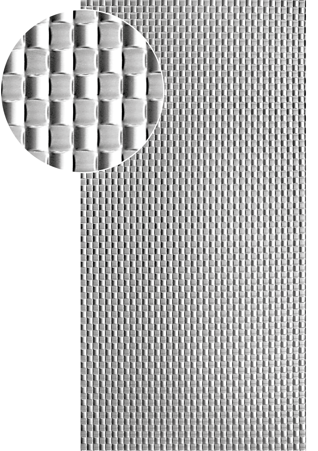 Plech pozinkovaný, 2000 x 1000 x 1,2 mm, 3D vzor pletenina