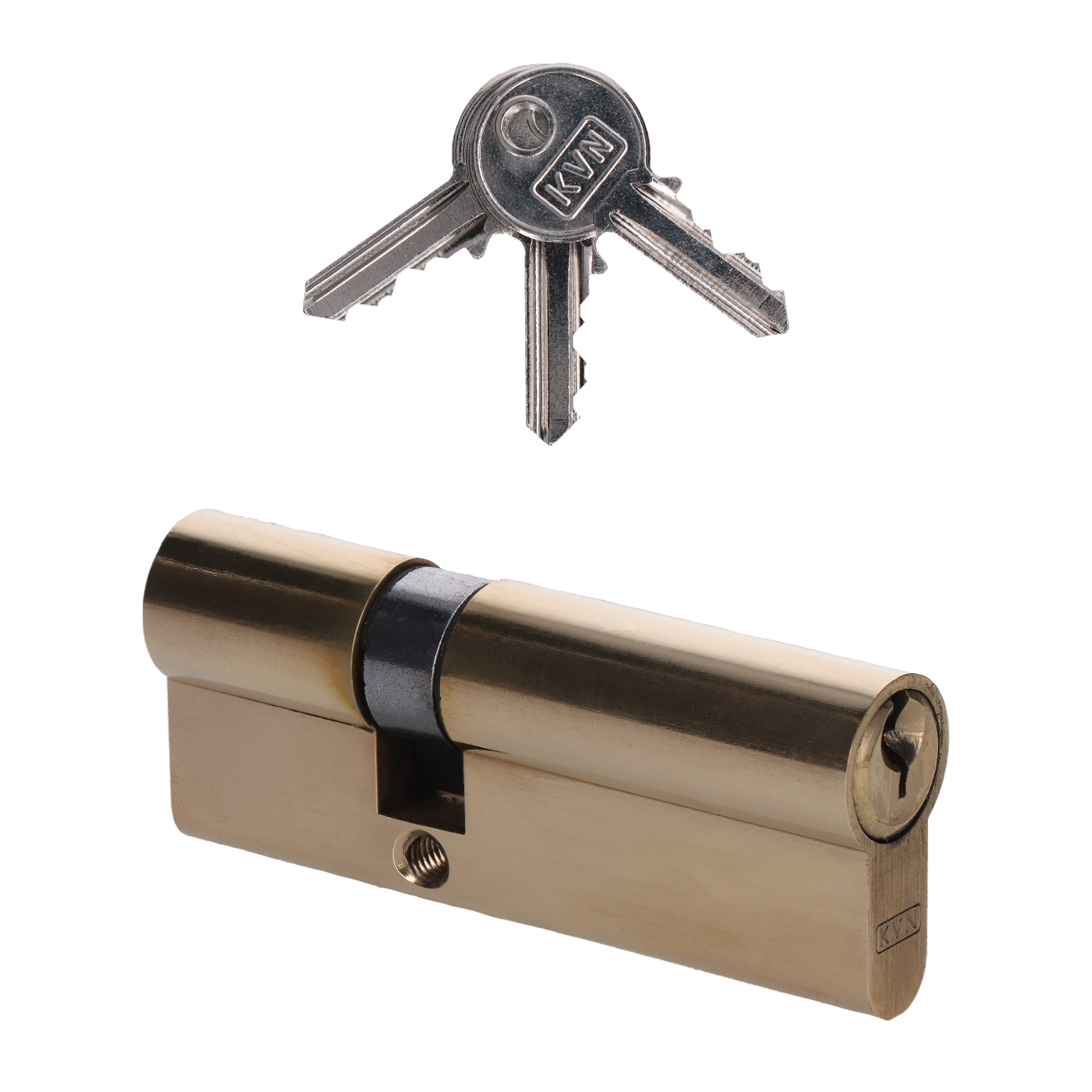 Cylindrická vložka EURO 30/50mm, mosazná, 3 klíče, šroub M5x65mm