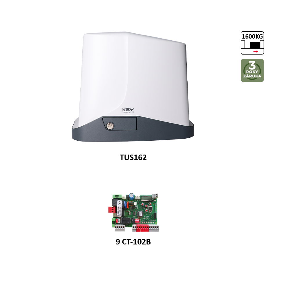 900TUS162 TURBO pohon pro posuvnou bránu do 1600kg