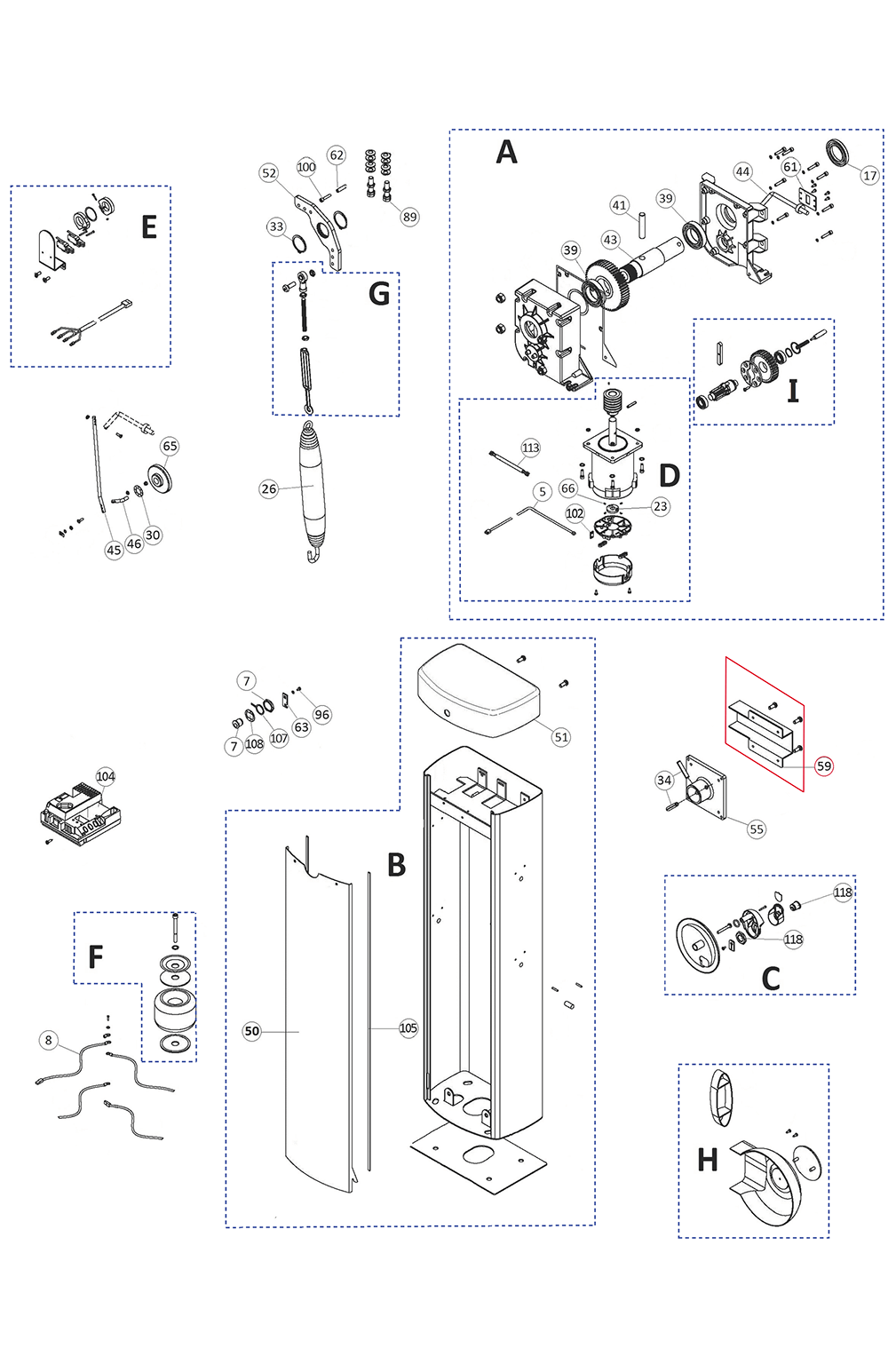PMD1010.4610 držák ramena s prolisem na remeno pro WIL4/ SIGNO3/ SIGNO4
