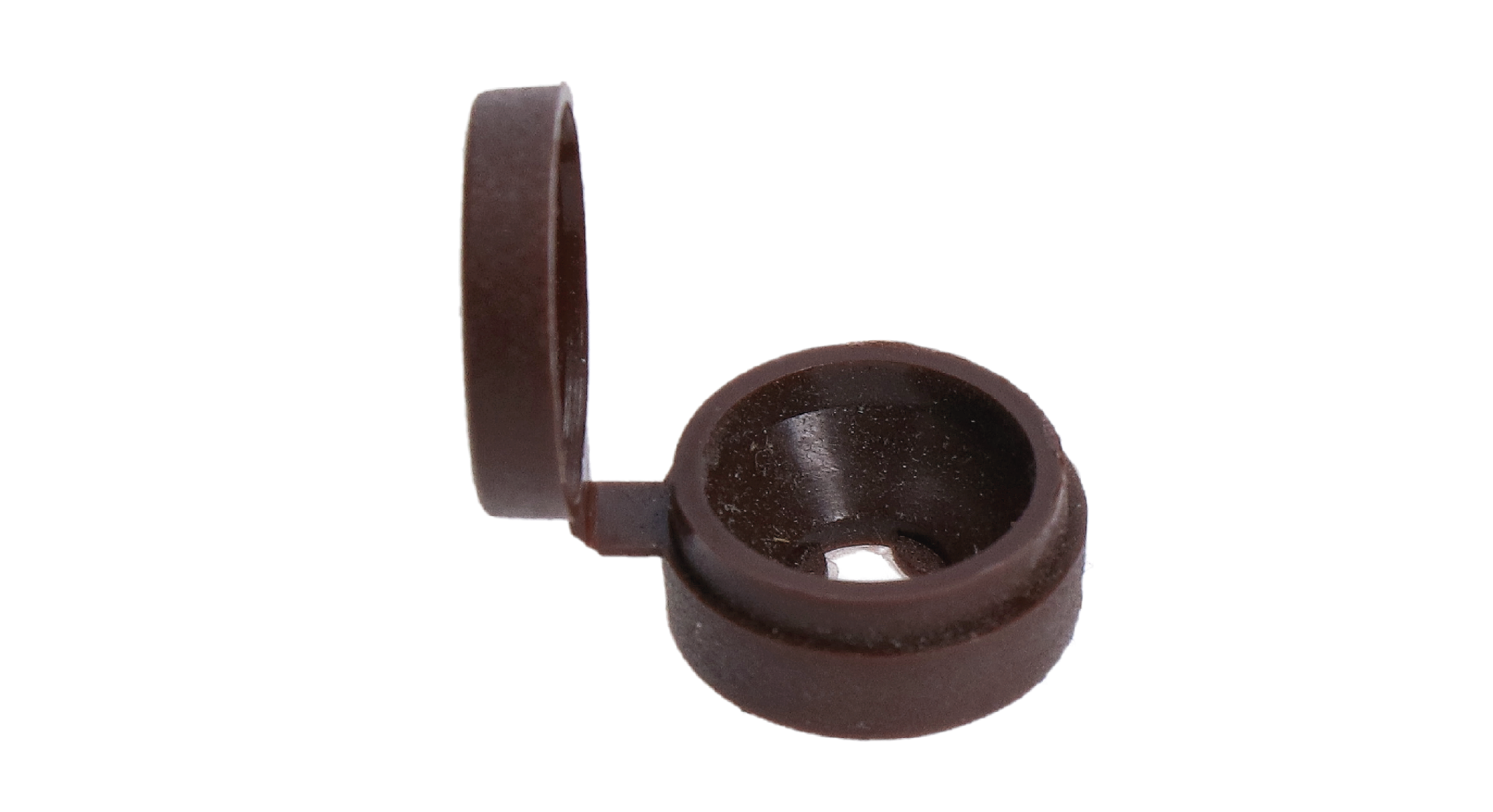 Rozeta ozdobna, hnedá, na skrutky so zapustnou hlavou