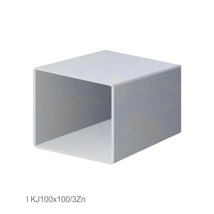 Uzavřený profil 100 x 100 x 3 x 3000 mm, pozink, hladký