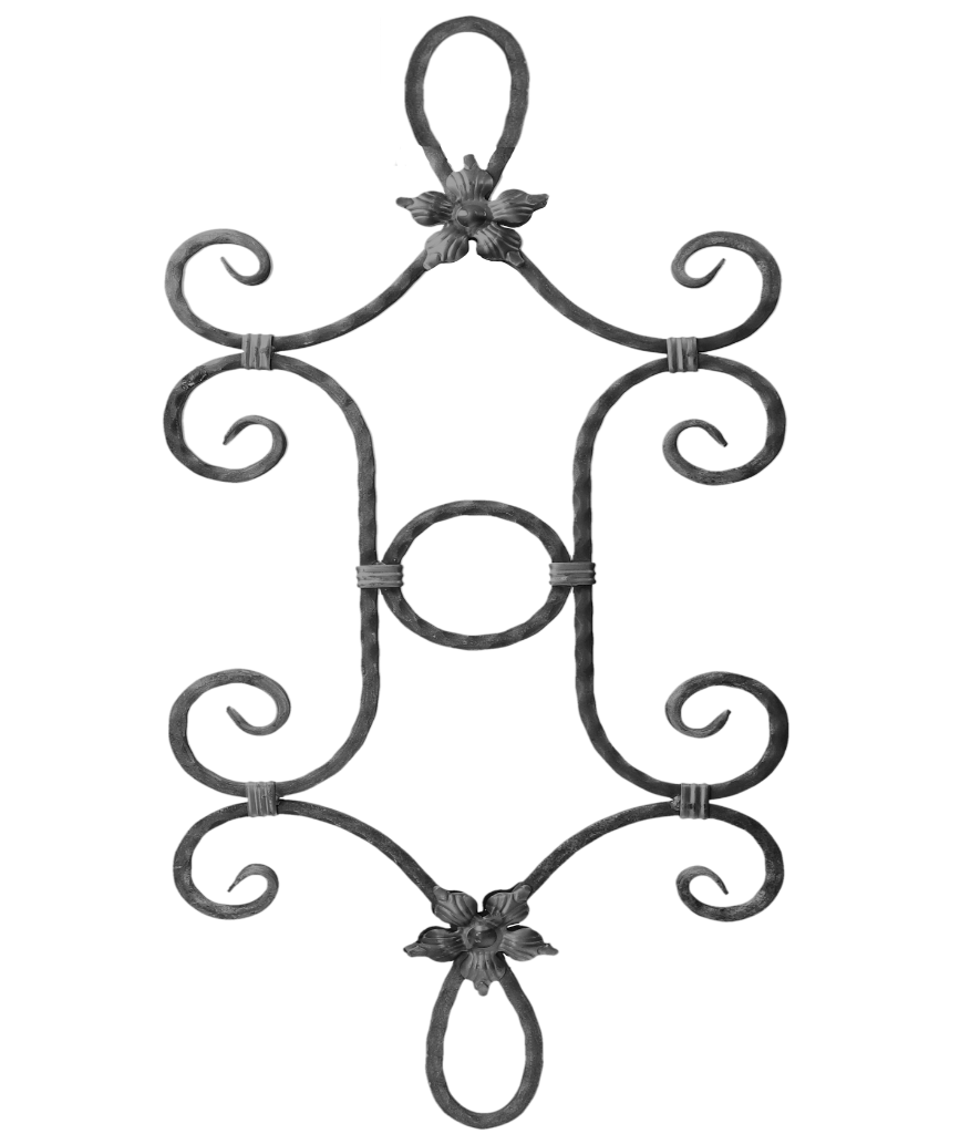 Ornament 900x385mm, profil 12x12mm bez povrch. úpravy