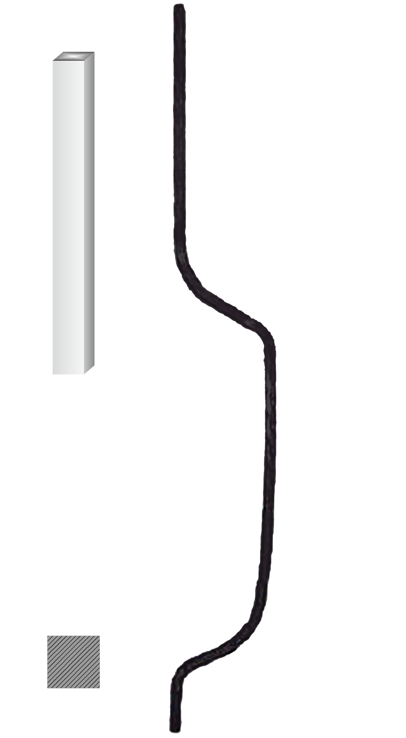 Tyč 12 x 12 mm, 130 x 1000 mm