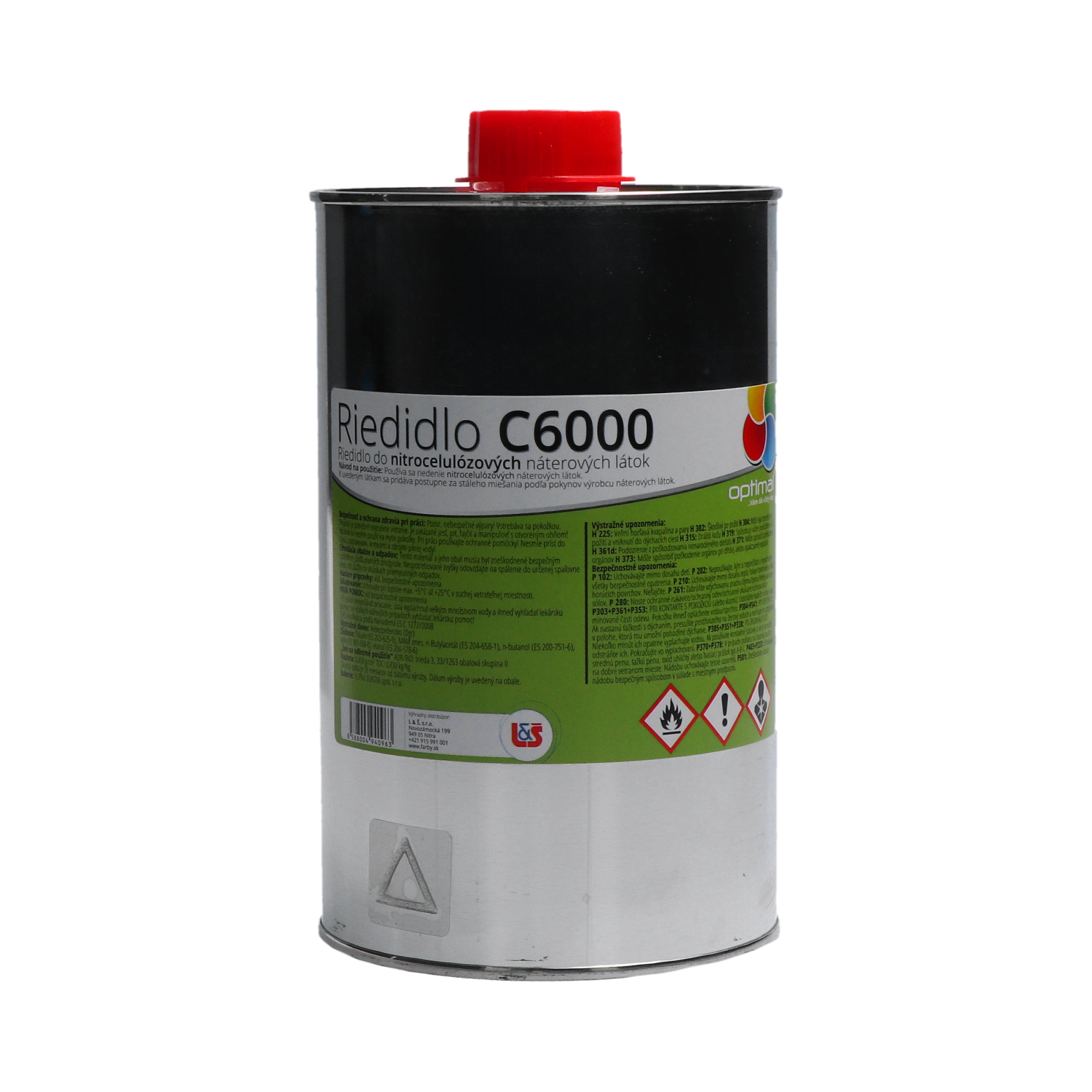 Ředidlo C6000 - objem 1L, ředidlo do nátěrových látek