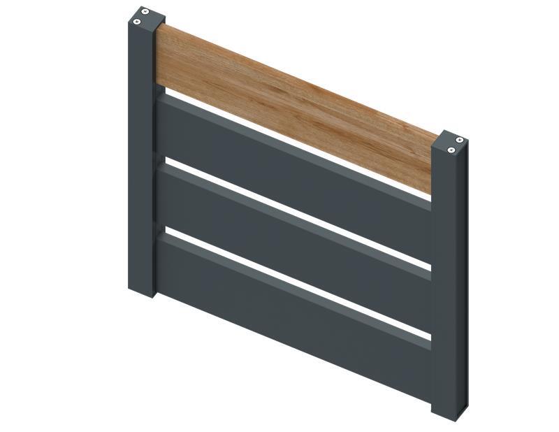 Vzorek AL výplně plotu