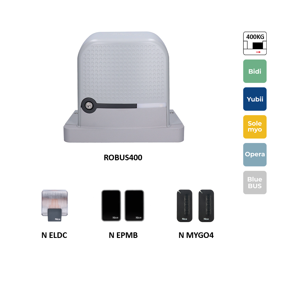 Robus400BDKCE sada pro posuvnou bránu do 4 m/400 kg