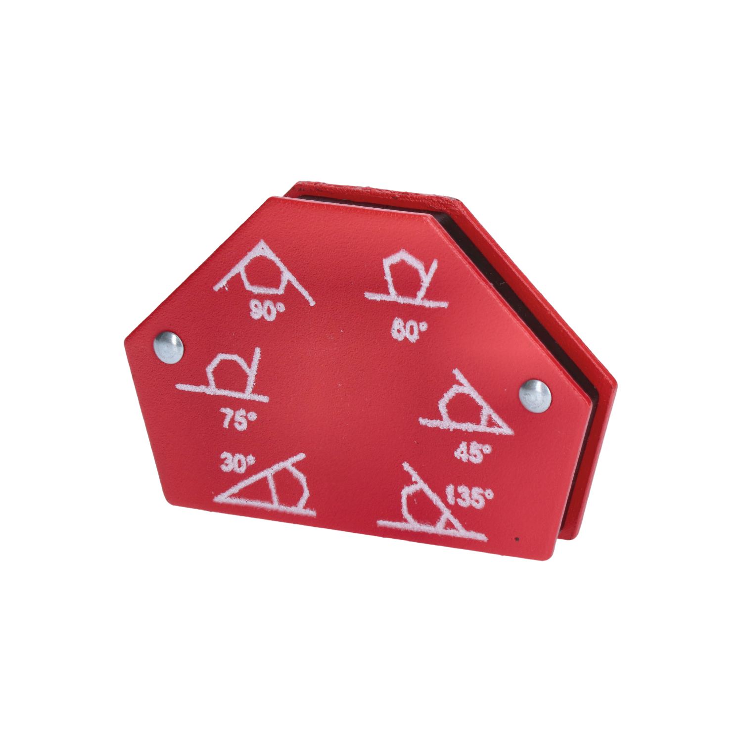 Svařovací magnet / magnetický úhelník ke svařovaní, zatížení 12 kg, měřící úhly: 30°, 45°, 60°, 75°, 90°, 105°, 135°