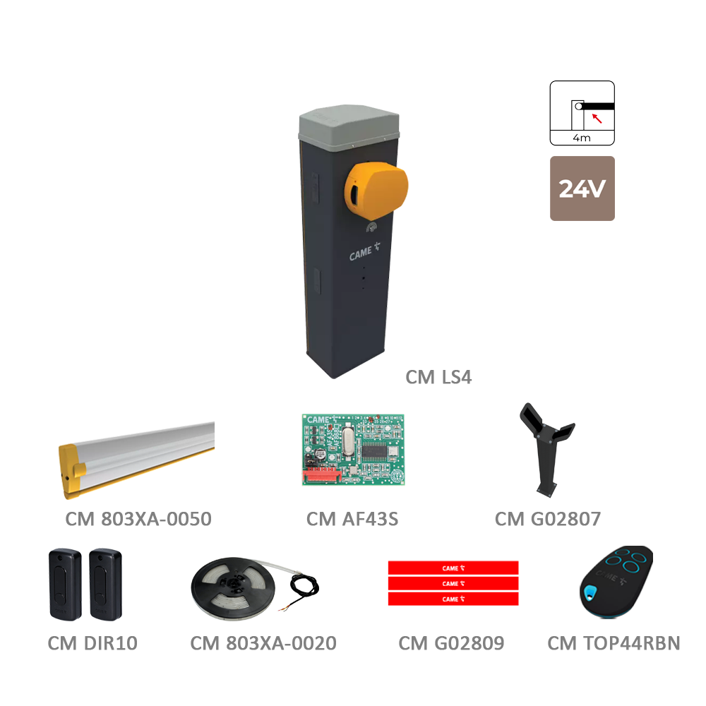 GARD GLS40AGS závora do 4 m, intenzivní používání, RAL 7024