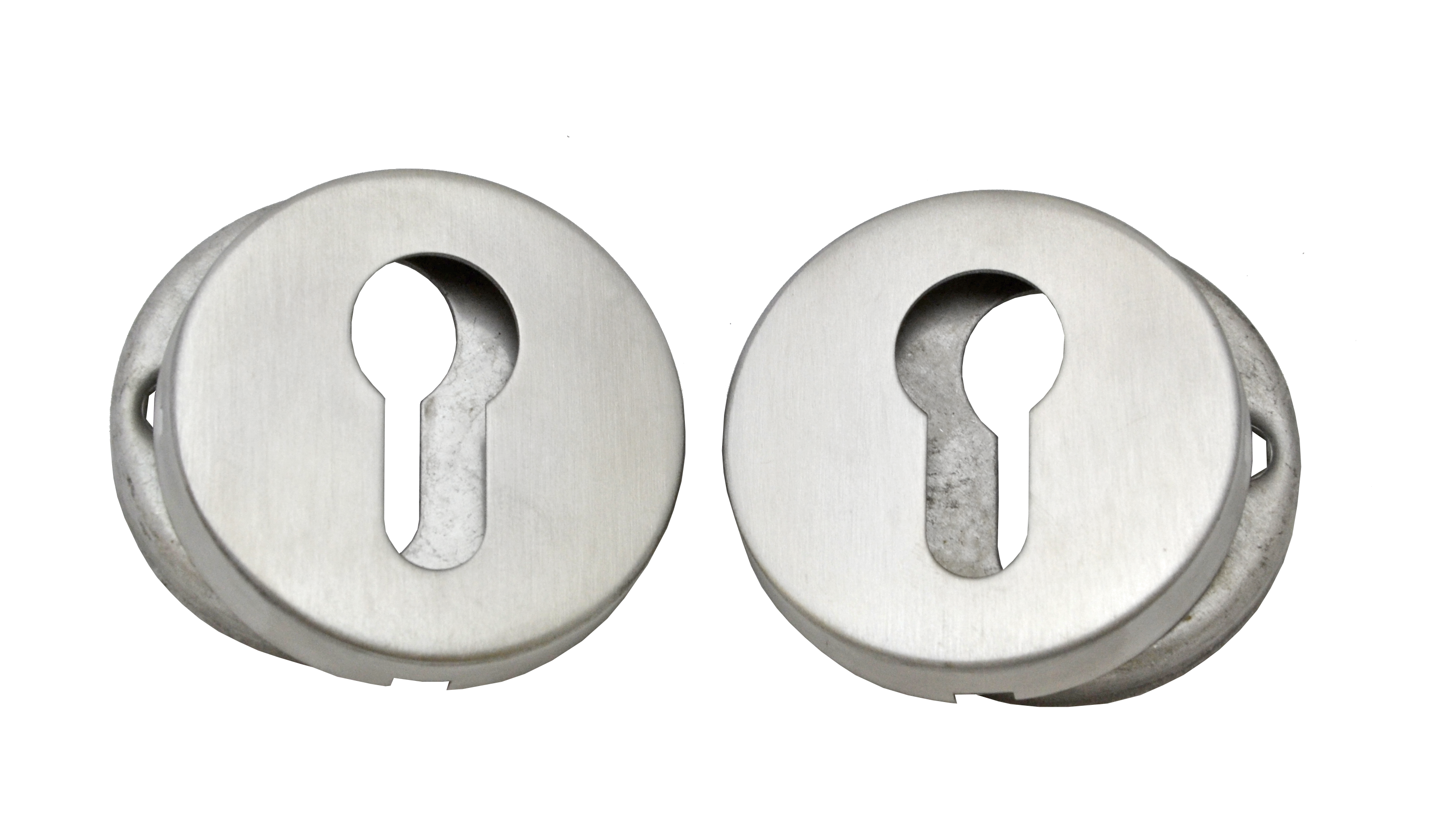 Kulatá rozeta na cylindrickou vložku, broušená AISI304