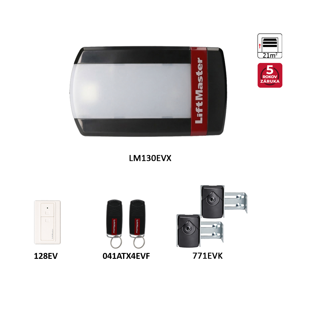 Sada pro garážová sekční vrata 21 m2/250 kg