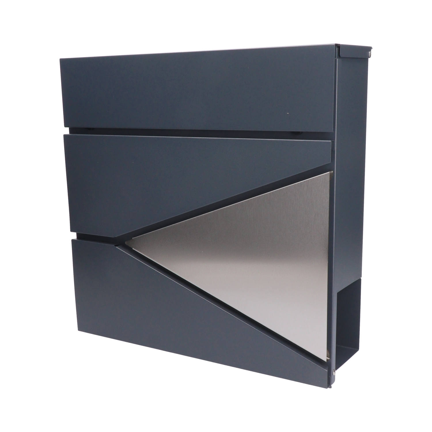 Poštovní schránka, A4, nerez AISI410 a poznik, RAL7016