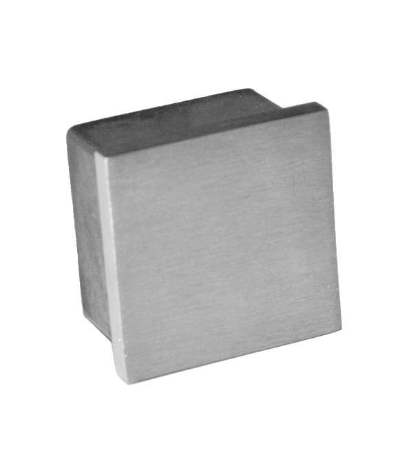Ukončení na jekl 40 x 40 mm, broušená nerez AISI 304