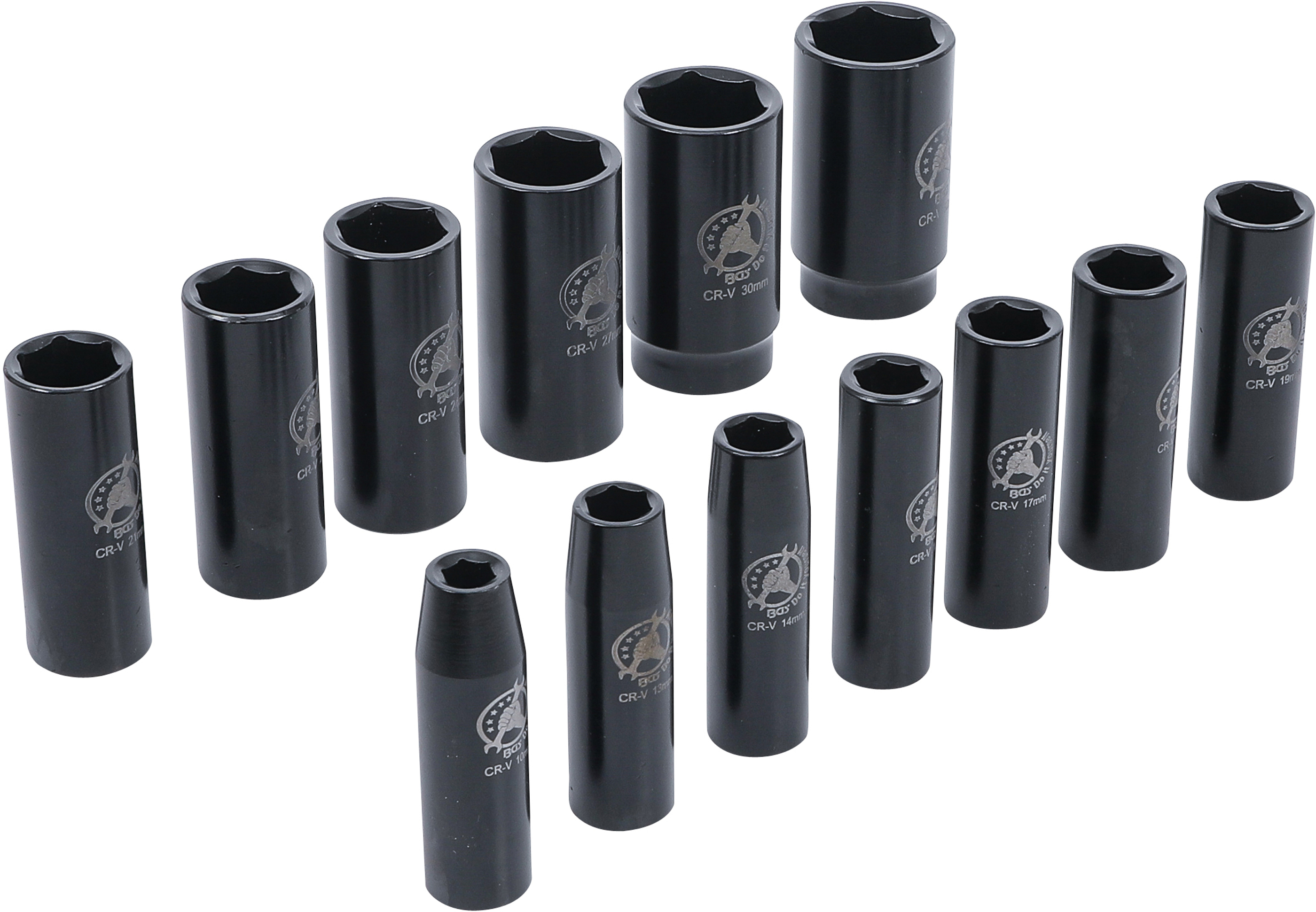 DOPREDAJ Sada nadstavcov na rázový uťahovák 1/2`, 10-32 mm, 13 ks
