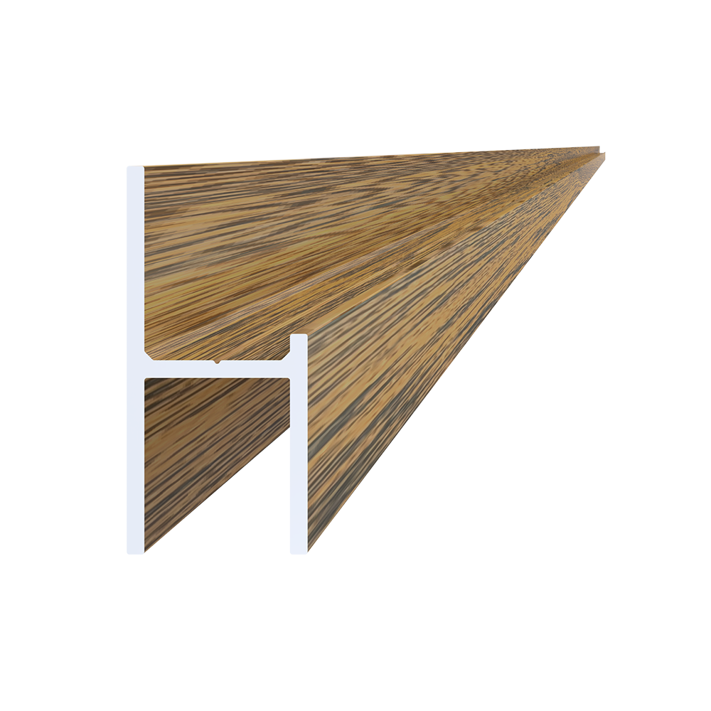 UT profil 20.5x44mm, L-6000mm, práškový lak, struktura OŘECH