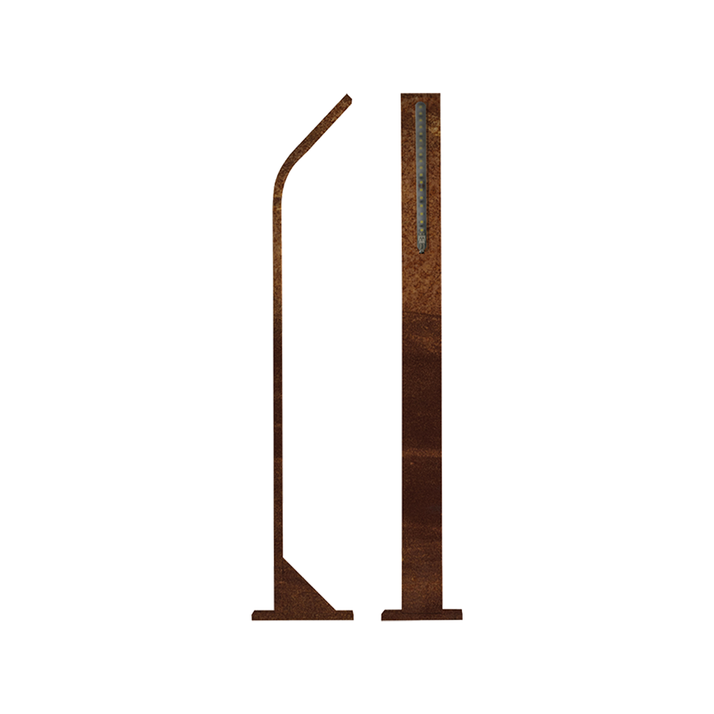 Venkovní LED osvětlení STIK M, barva CORTEN, H-750mm