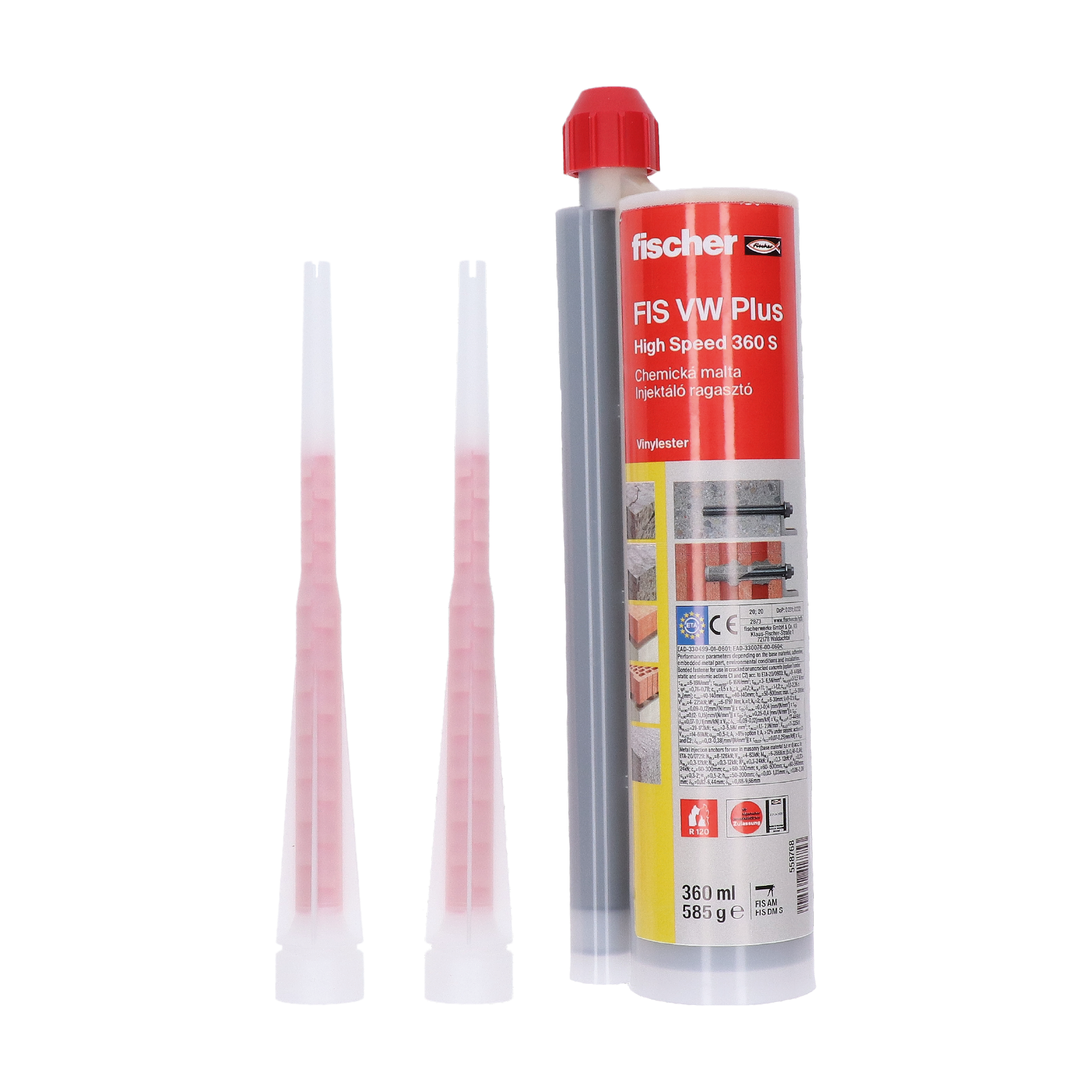 Vysokorychlostní dvousložková chemická injektážní malta