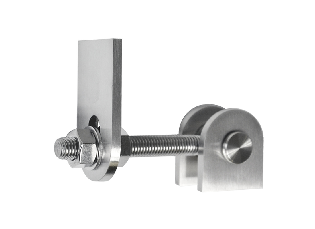 Pant nastavitelný M12 s deskou, 180°, broušená AISI304