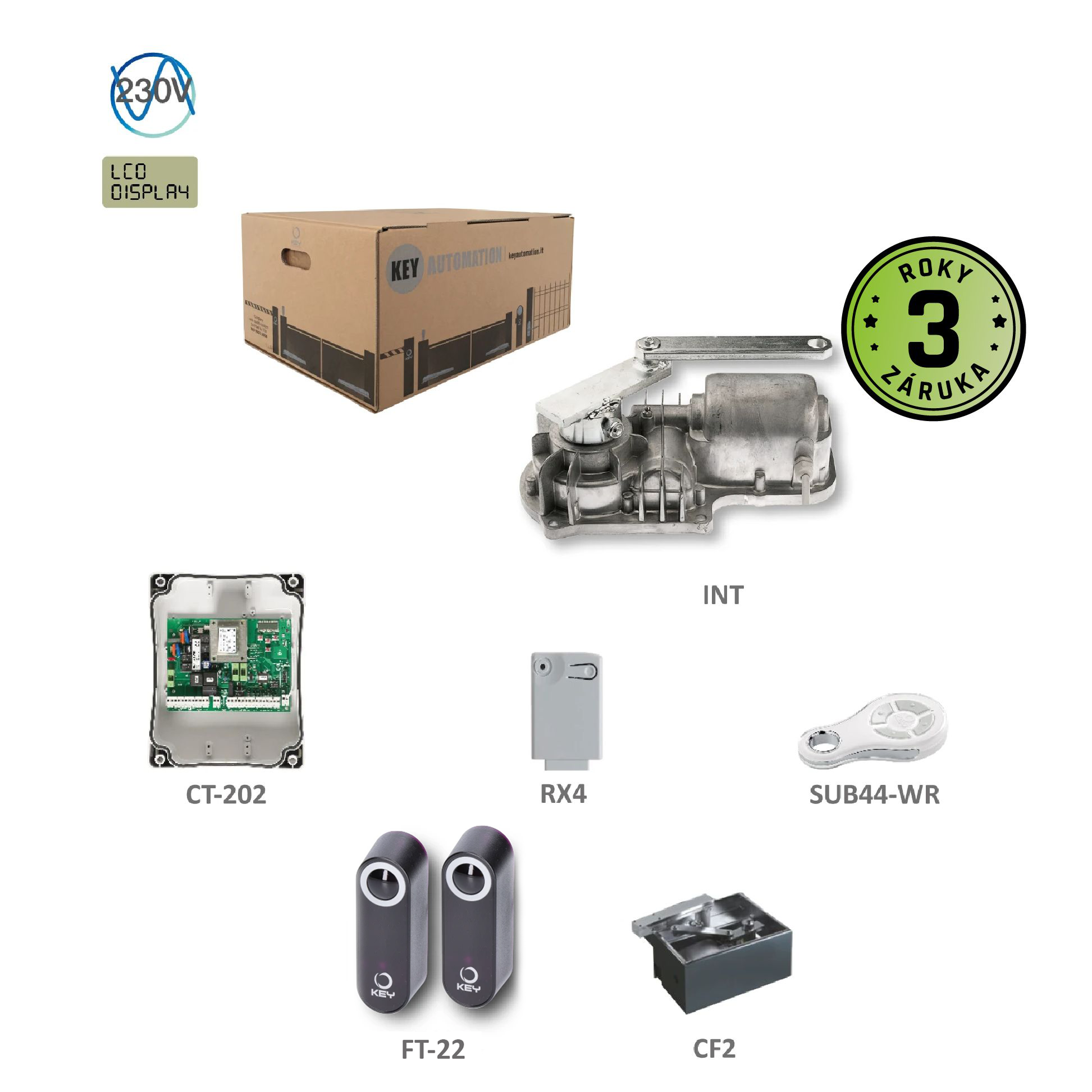 UNDERKIT pohon pro jednokřídlovou bránu do 3m/křídlo