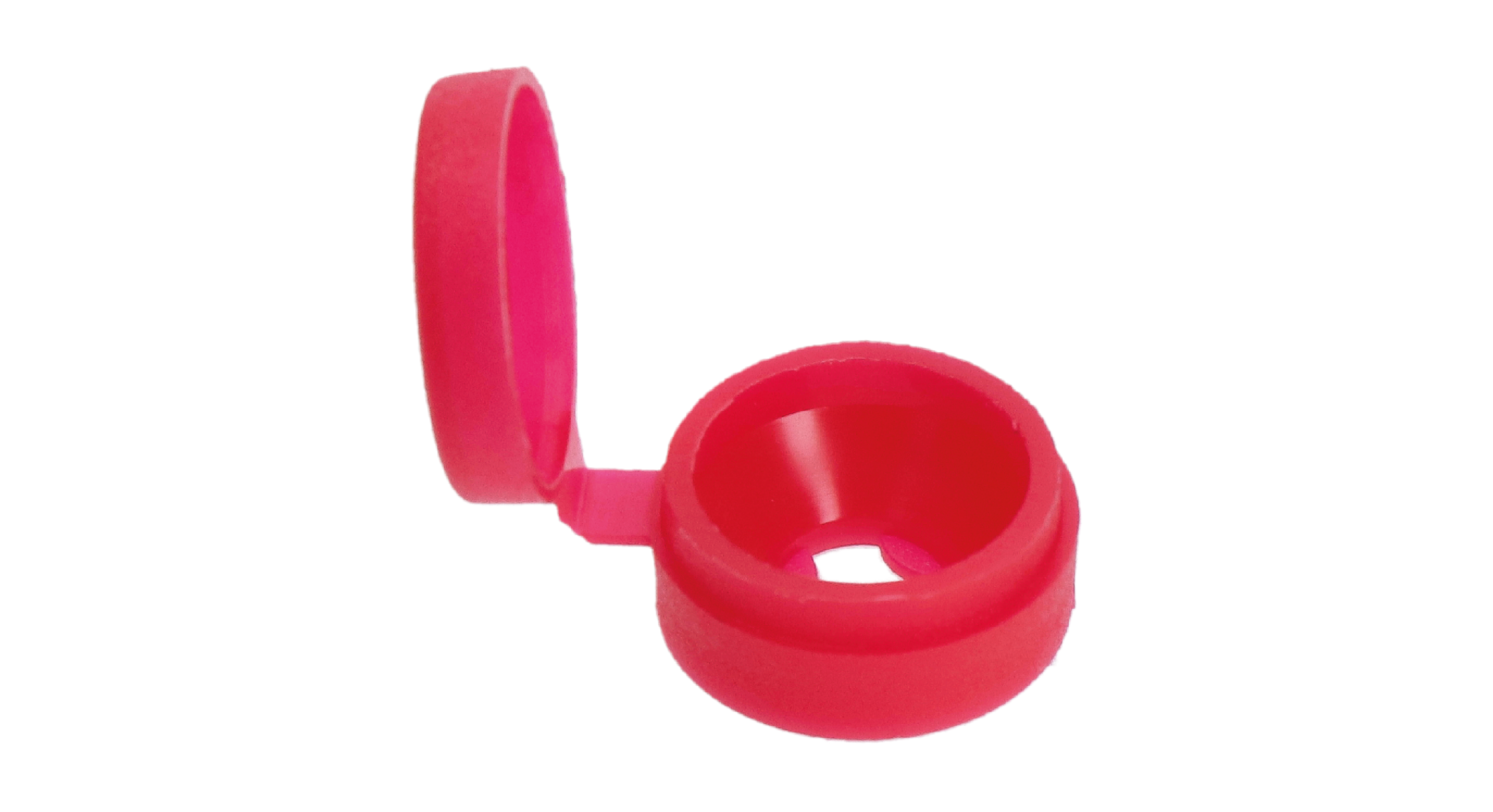 Rozeta ozdobna, červená, na skrutky so zapustnou hlavou