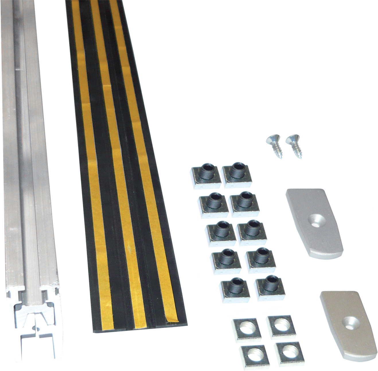 Sada na upevnění skleněných dveří