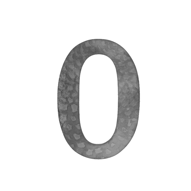 číslo domové 0,   120x80x3mm   zdobené, bez povrchovej úpravy