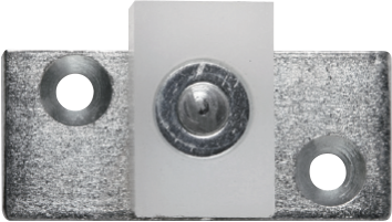 Deska se závěsem a nylonovým blokem pro automatické dveře