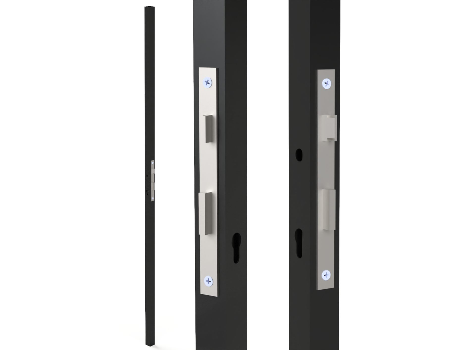 Profil 40x40x2mm H-2000mm se zámkem ZM90/40H, levý