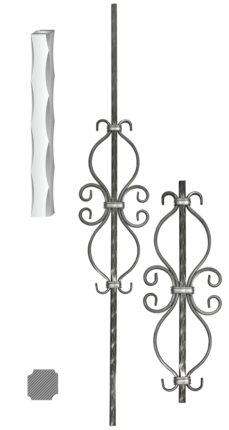 Tyč 12 x 12 mm, 155 x 1000 mm