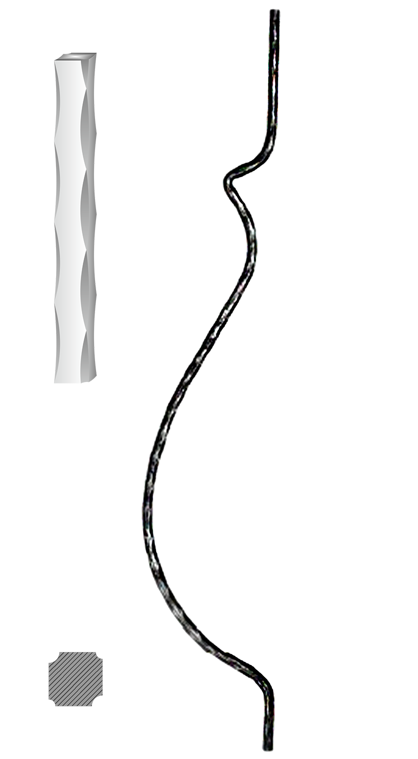 Tyč 12 x 12 mm, 900 x 160 mm