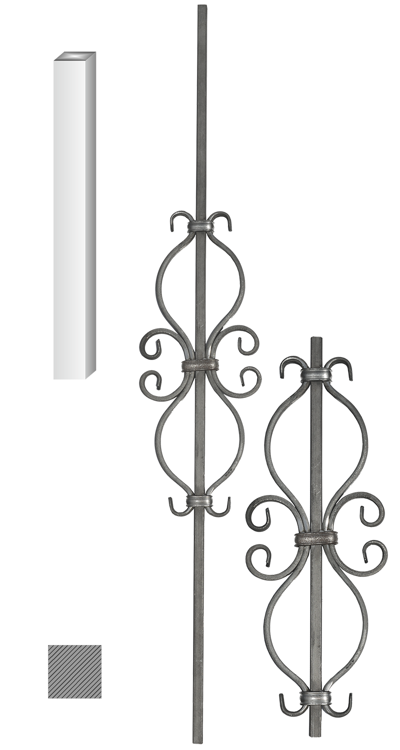 Tyč 12 x 12 mm, 155 x 1000 mm