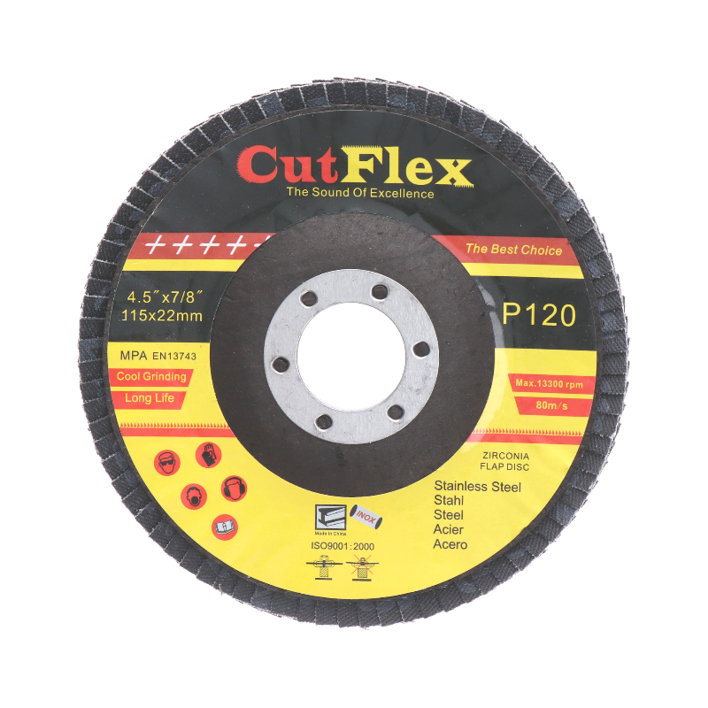 Lamelový brusný kotouč na ocel a nerez, ø 115 mm, zrno 120