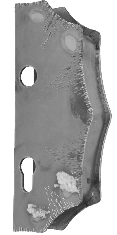 Kazetová sestava pro branku 230x93x40m, otvor pro kliku ø 20mm, na profil 40x40mm, zdobená, pro zámek ZM90/80