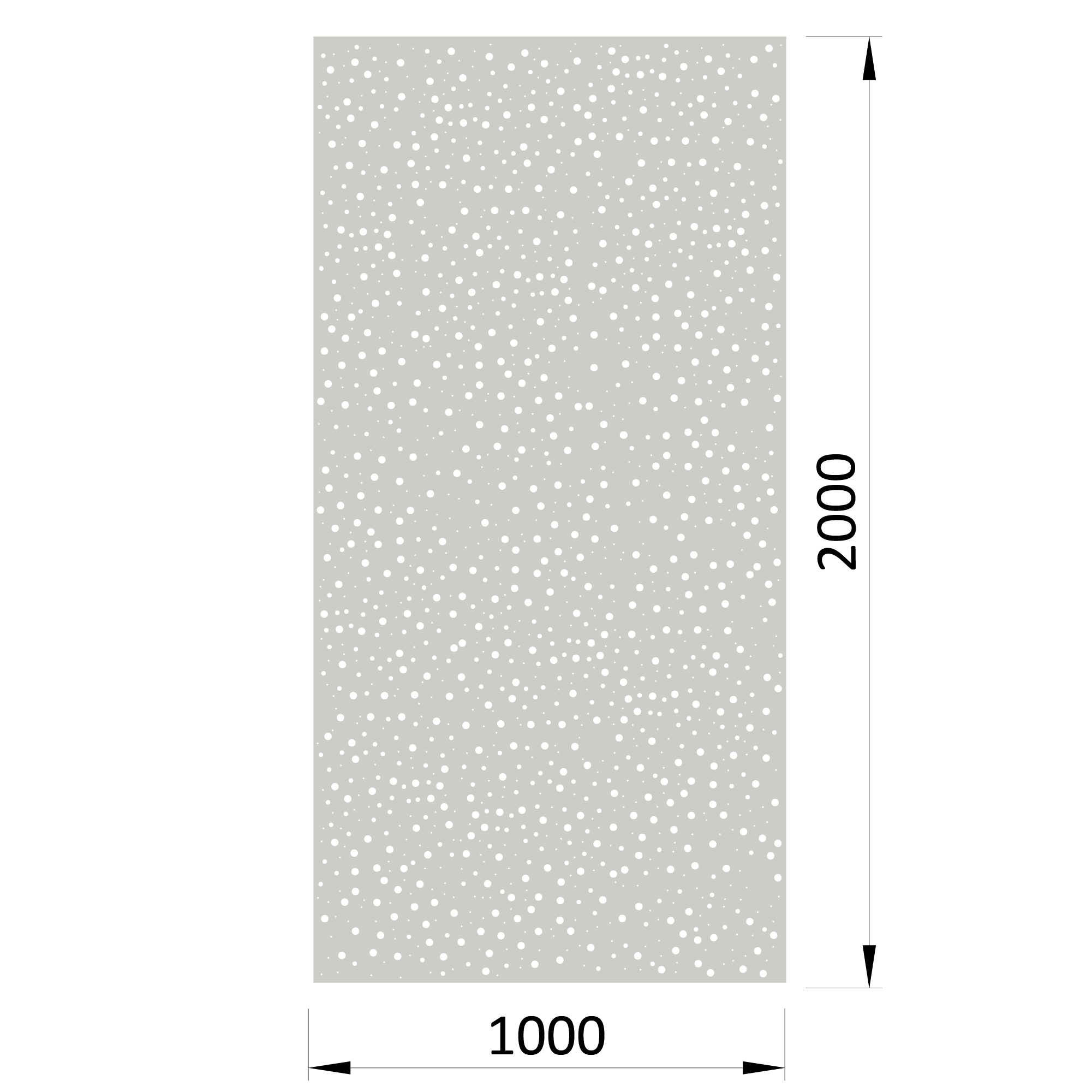 Perforovaný plech, 1000x2000x1.5mm, kruhové otvory, pozink