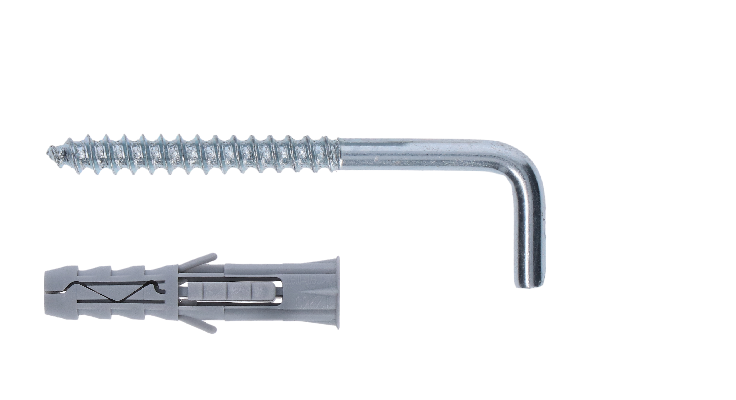 Hmoždinka univerzální6.0x30 s vrutem 4.0x40 s rovným hákem