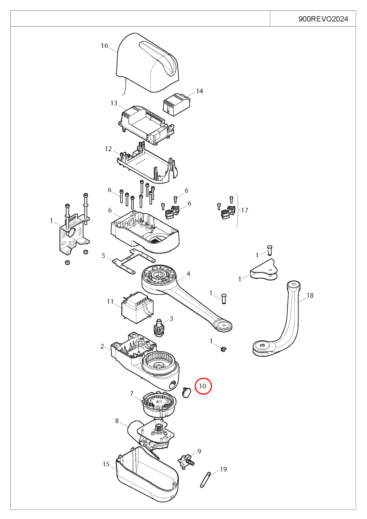 570COPE004K00 krytka pro REVO/SUN totožná s 9 NDSU7024-19