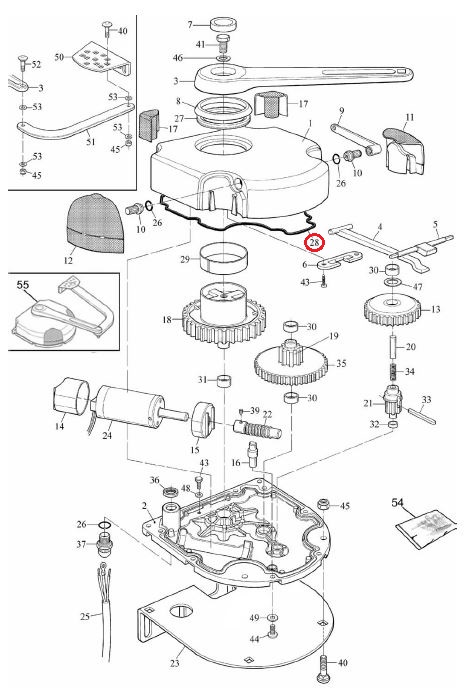 DOPRODEJ! GOR408.5501 gumové těsnění dolního krytu pro WK /MHOUSE/