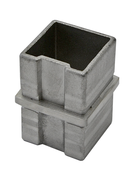 Spojka napájecí na tyč 40 x 40, broušená nerez AISI 304