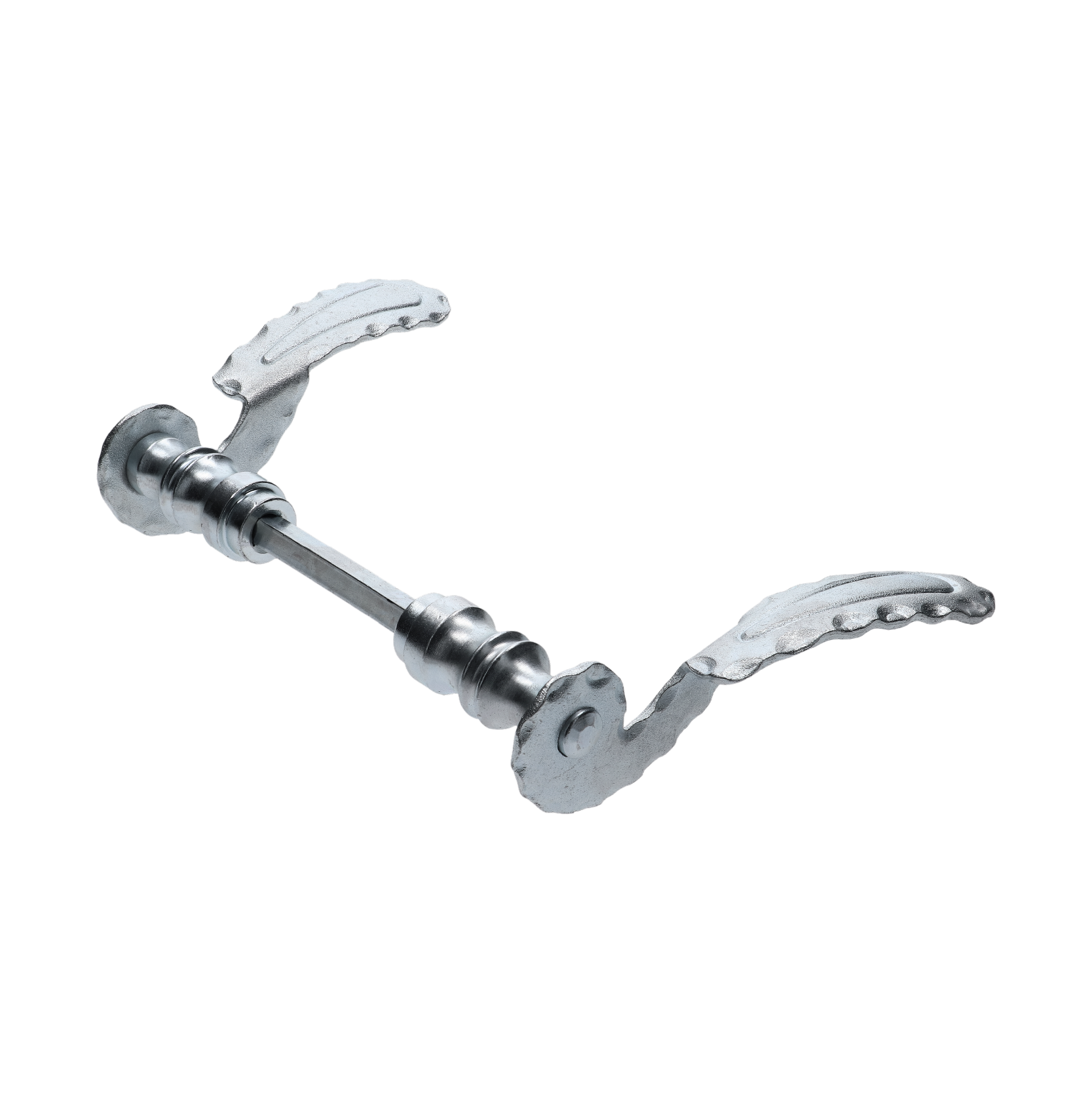 Klika pozinkovaná, průměr uchycení na štítek ø 19 mm, pár