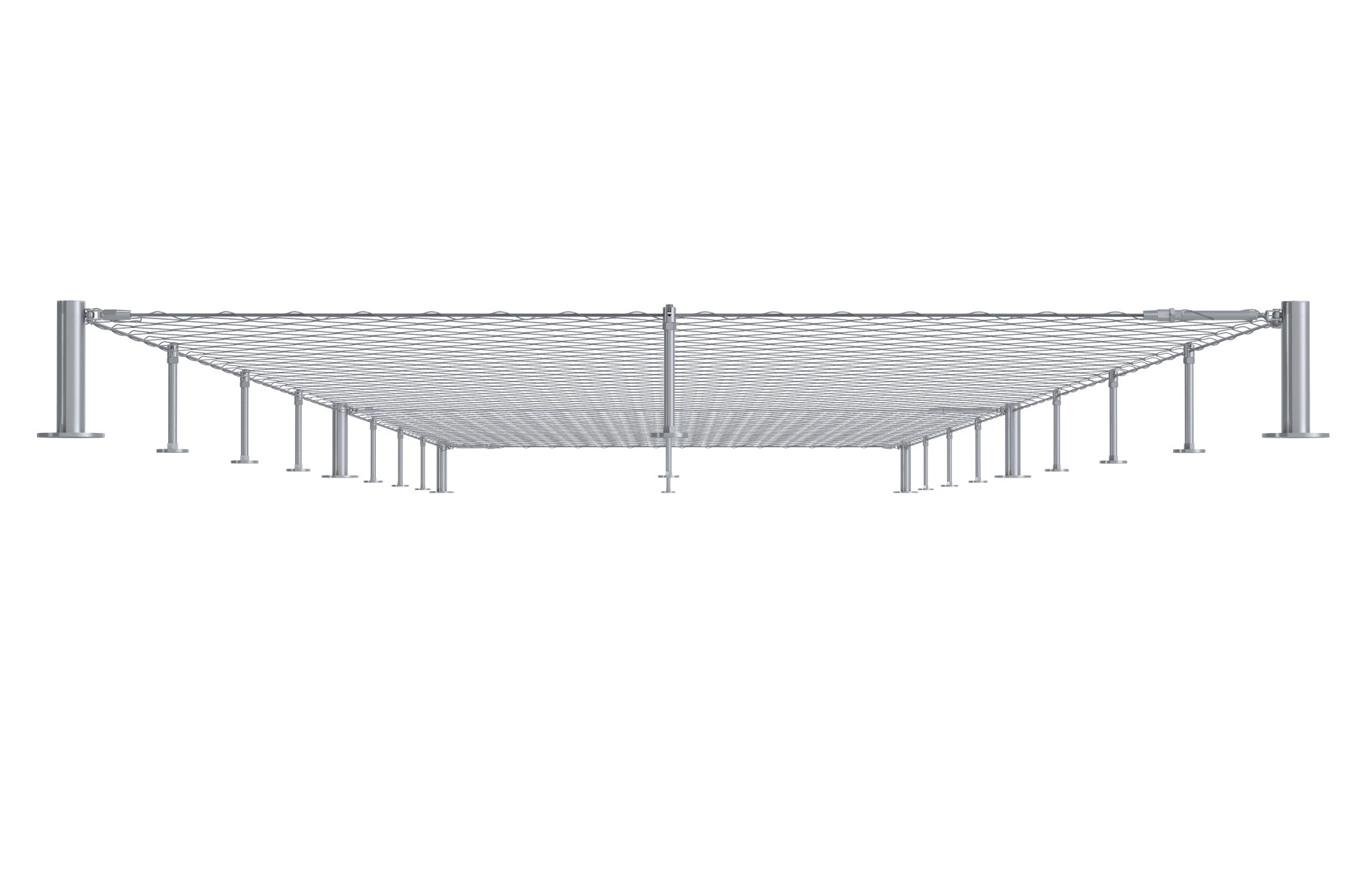 Set pro fasádní lanovou stěnu, 3 x 25 m, odsadenie 200 mm