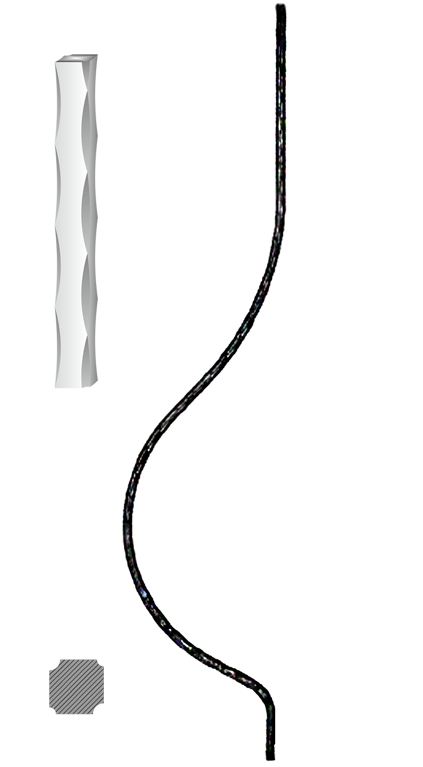 Tyč 12 x 12 mm, 1000 x 210 mm