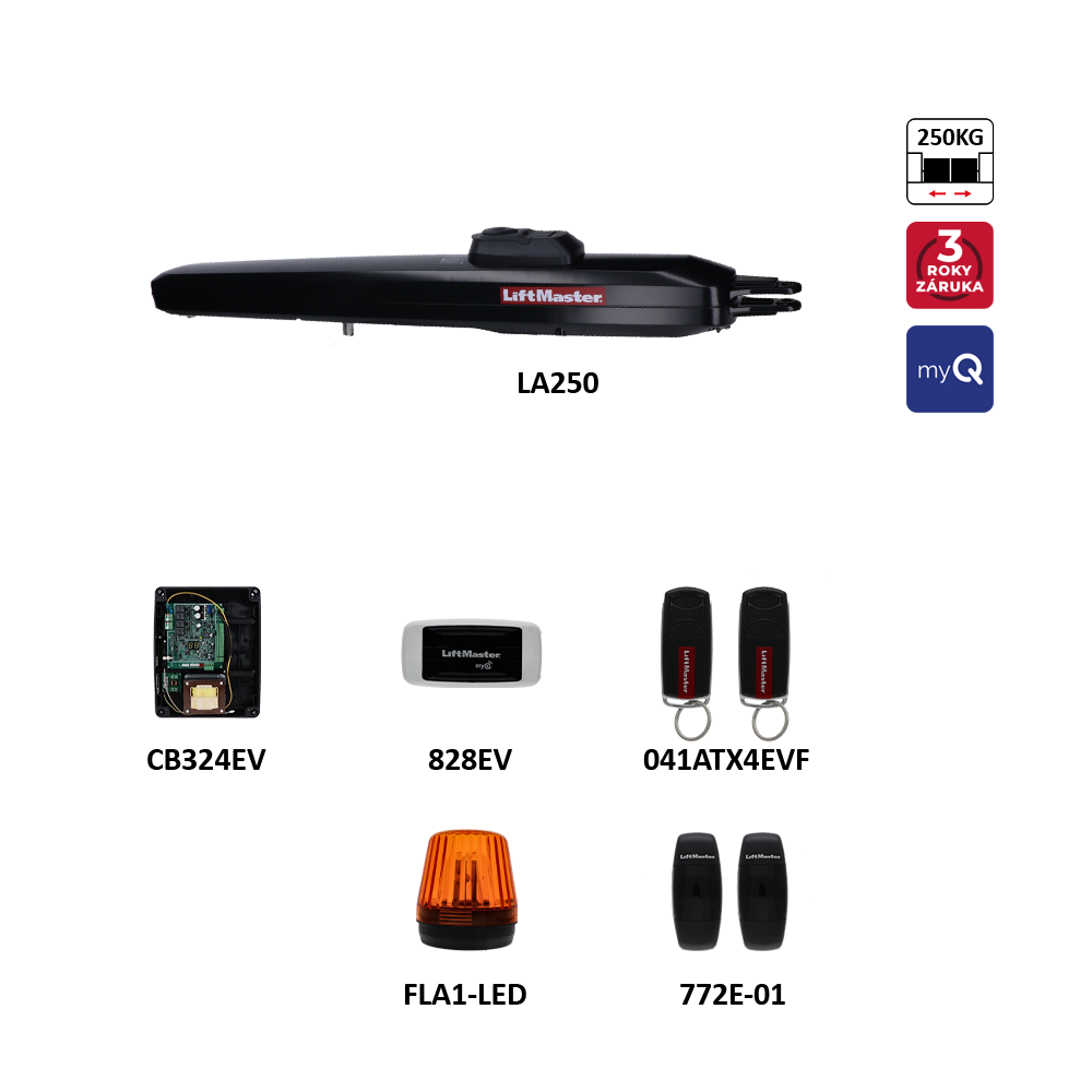 LiftMaster sada pro jednokřídlovou bránu do 2,5 m/křídlo s myQ