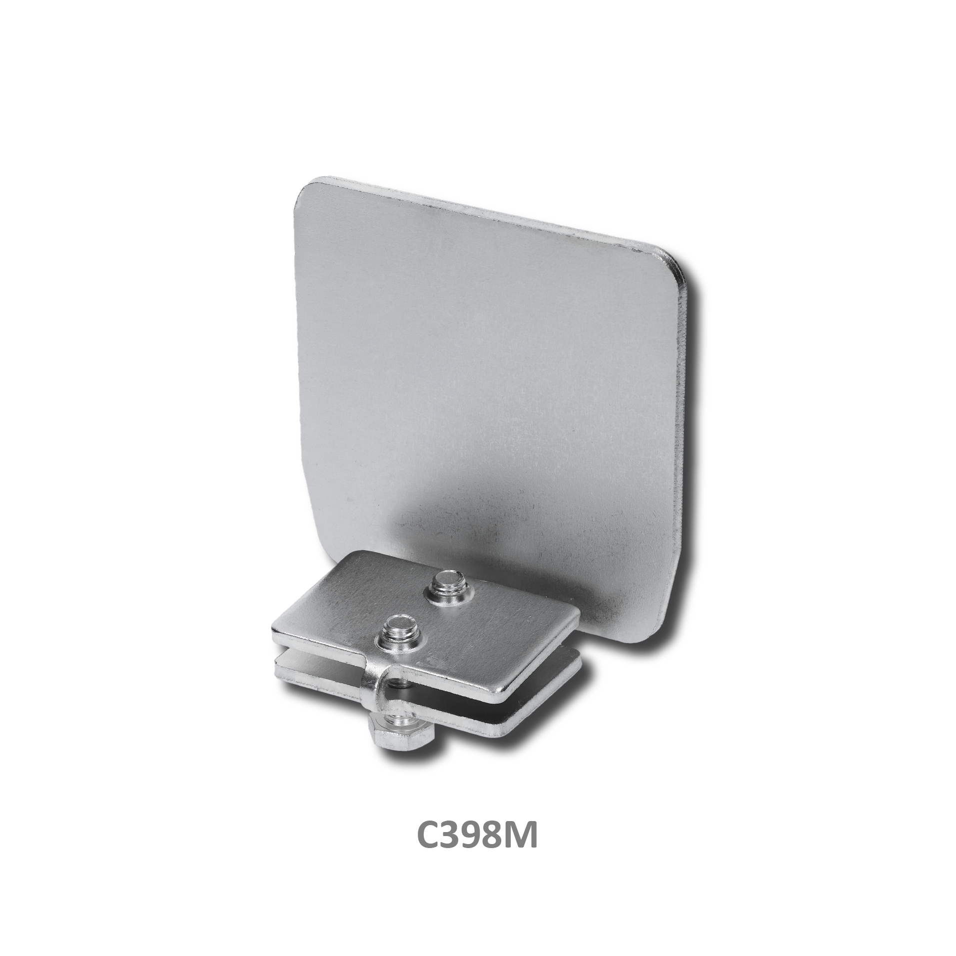 Záslepka pro C profil KVN gate systems 98x98x4 mm, pozinkovaná