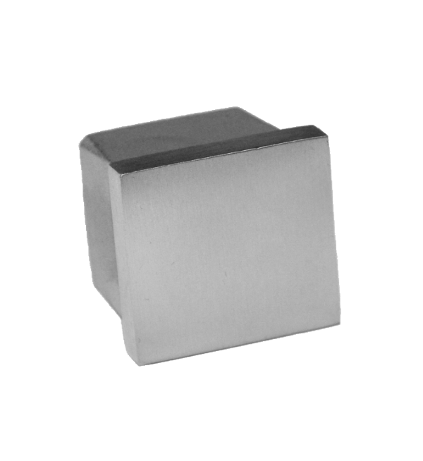 Ukončení na jekl 30 x 30 mm, broušená nerez AISI 304