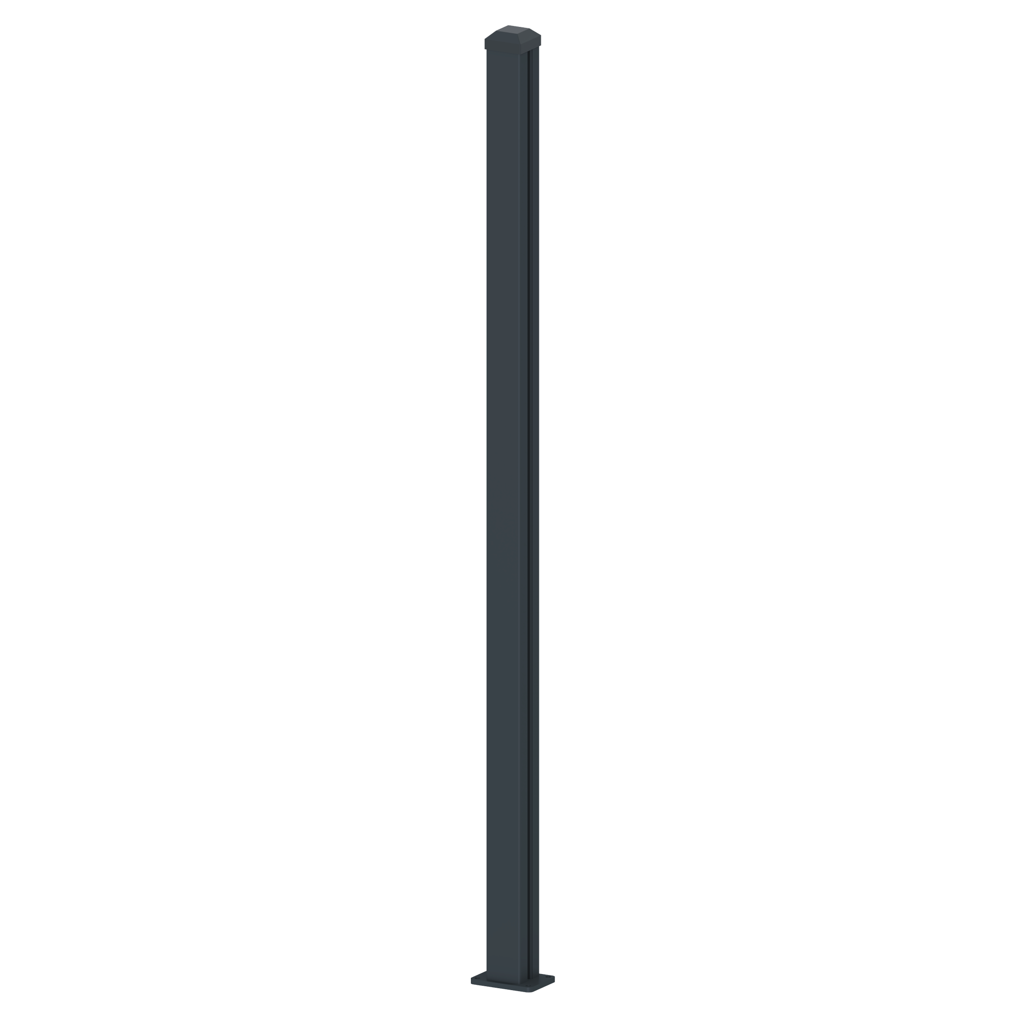 Plotový sloupek 76 x 76 x 1849 mm s patkou