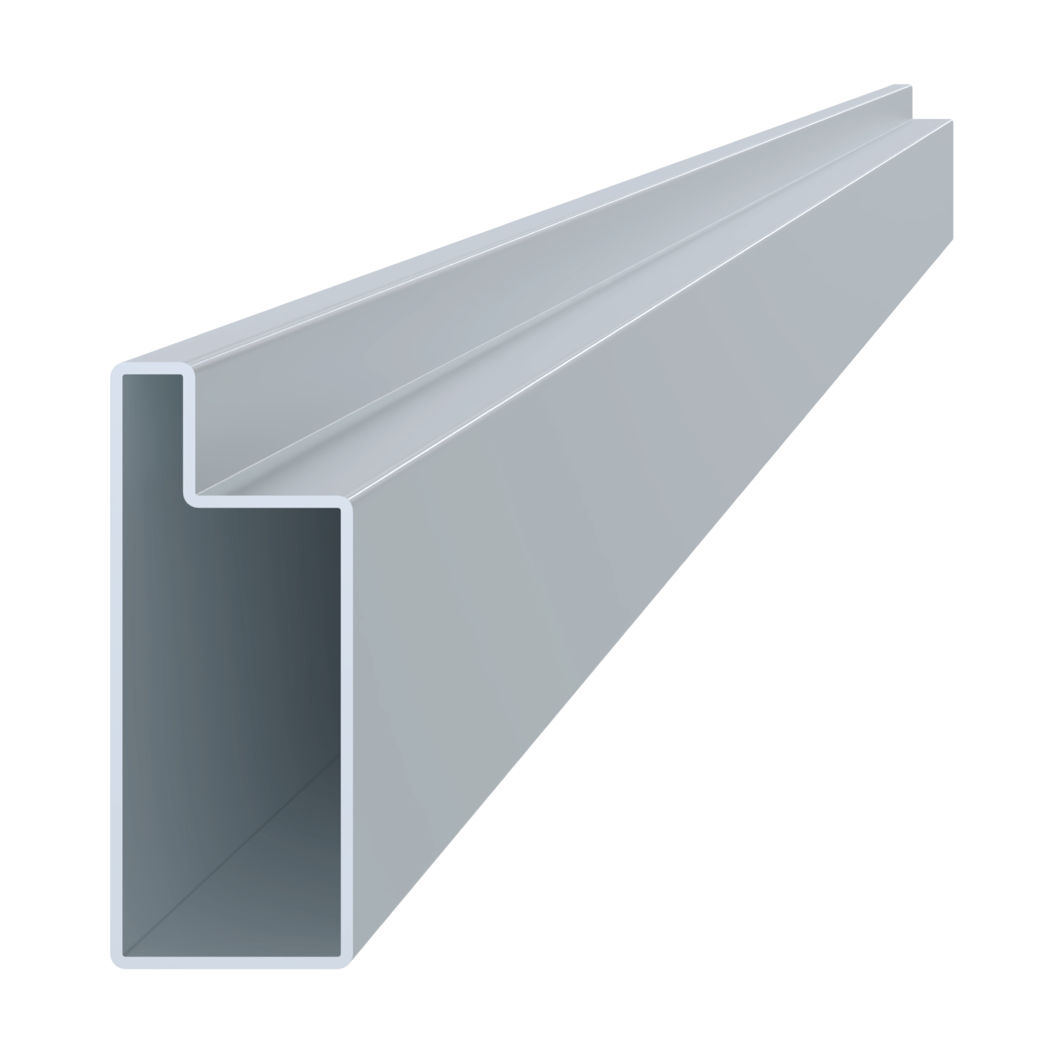 Pozinkovaný uzavretý profil L 100 x 40 x 78 x 6000 mm