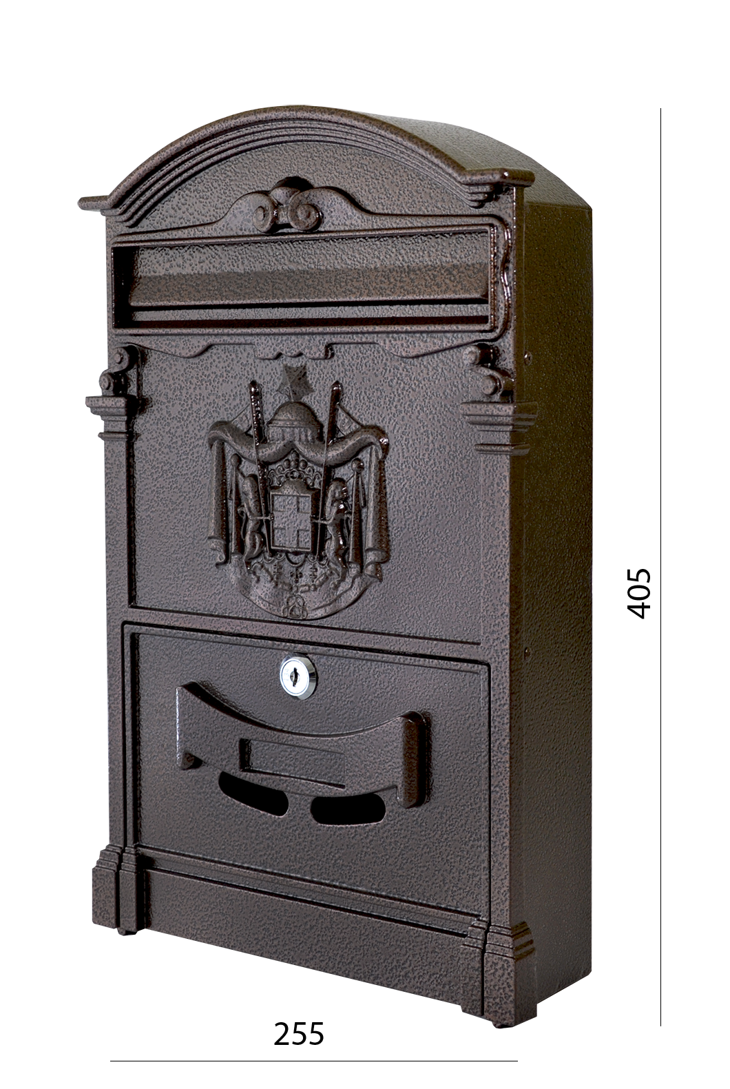 Poštovní schránka H 405 x L 255 x W 90 mm