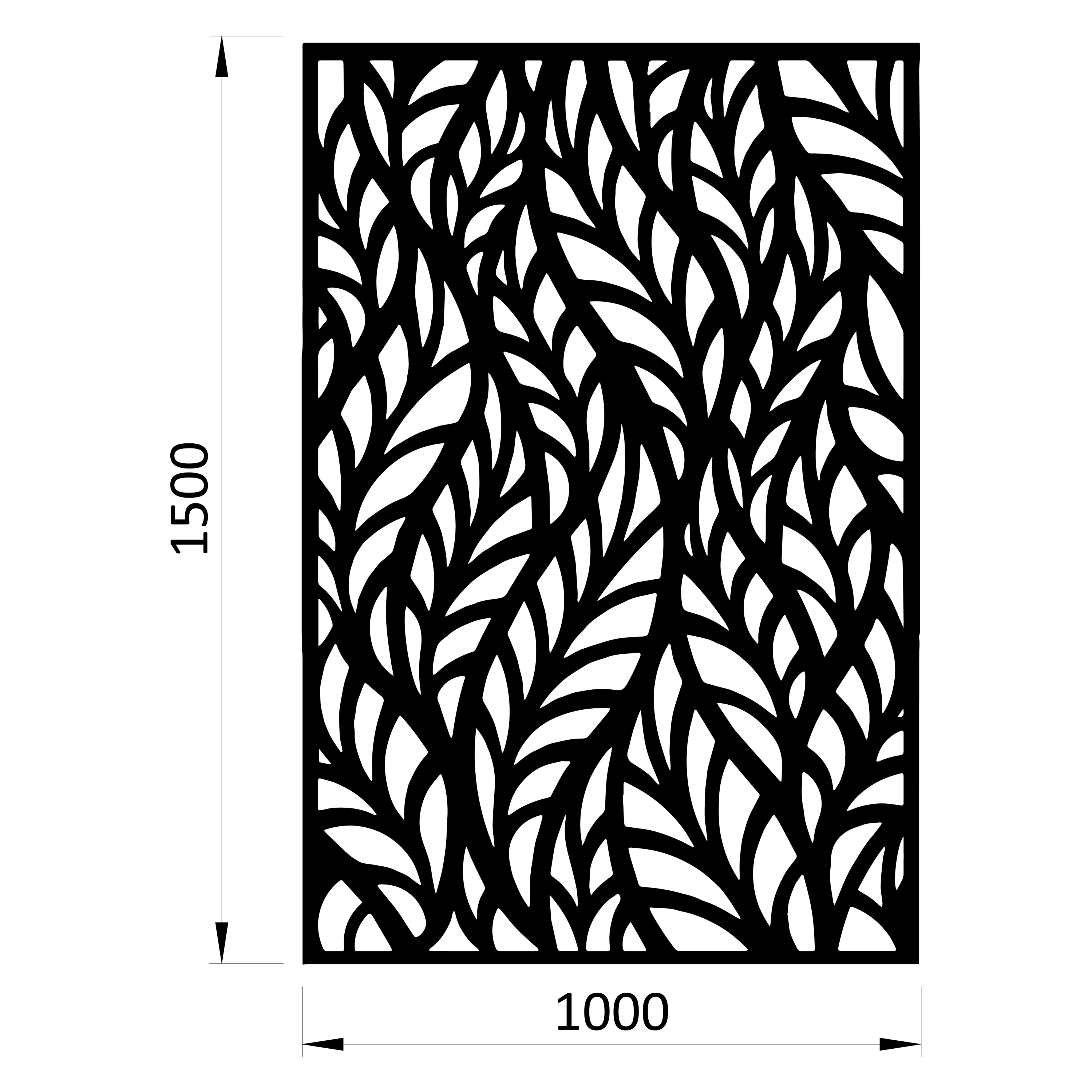 Plech vzor 1295, 1000 x 1500 x 2,5 mm, bez úpravy