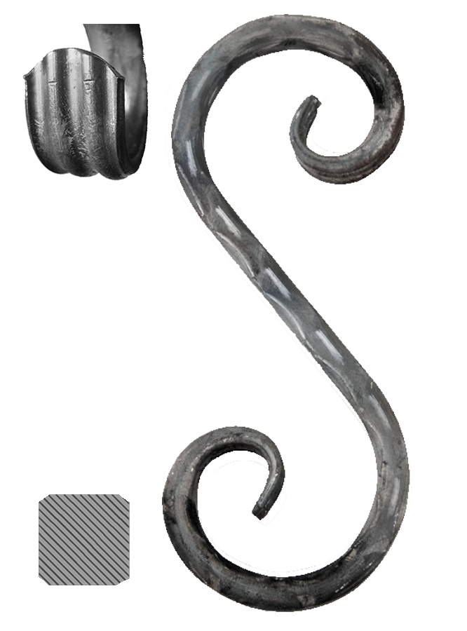 Esko 12 x 12 mm, 230 x 80 mm, válcované